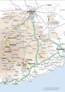Mountainous Larnaka-Lefkosia Route