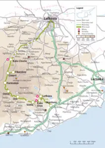 Mountainous Larnaka-Lefkosia Route